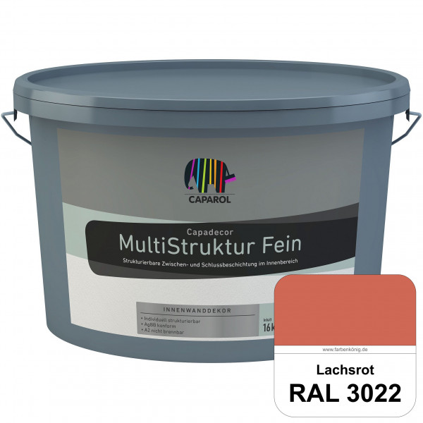 Capadecor MultiStruktur fein (RAL 3022 Lachsrot) quarzgefüllte Zwischen- und Schlußbeschichtung in f