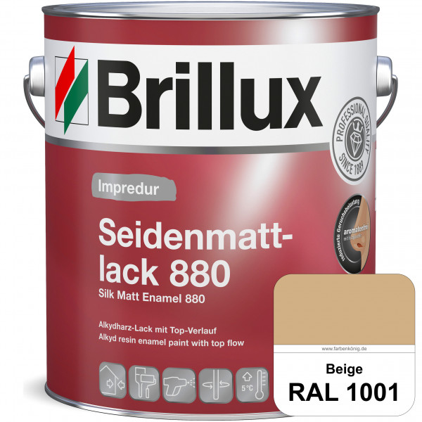 Impredur Seidenmattlack 880 (RAL 1001 Beige) für Holz- oder Metallflächen innen & außen