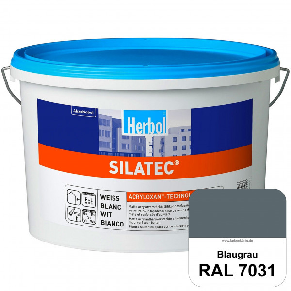 Silatec (RAL 7031 Blaugrau) Acrylatverstärkte, füllende Siliconharz-Fassadenfarbe
