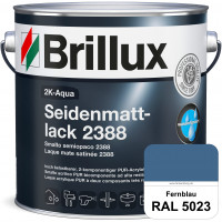 2K-Aqua Seidenmattlack 2388 (RAL 5023 Fernblau) mechanisch und chemisch hoch belastbar für außen & i