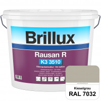 Rausan R K3 3510 (RAL 7032 Kieselgrau) Organisch gebundener Rillenputz für wetterbeständige Oberfläc