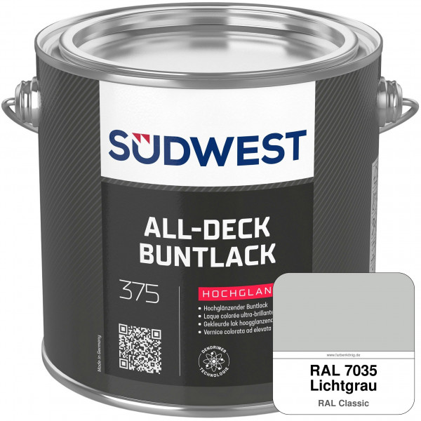 All-Deck Buntlack Hochglanz (RAL 7035 Lichtgrau)