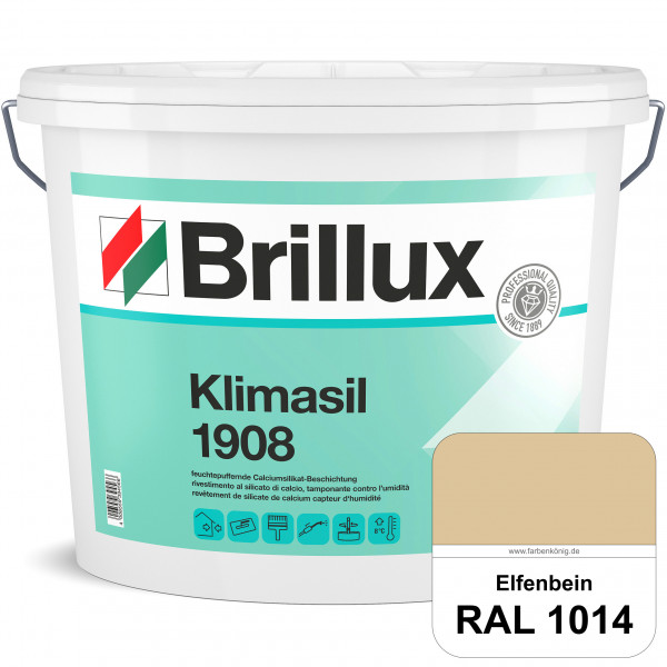 Klimasil 1908 (RAL 1014 Elfenbein) feuchtepuffernde & gut füllende Calciumsilikat-Beschichtung (auße