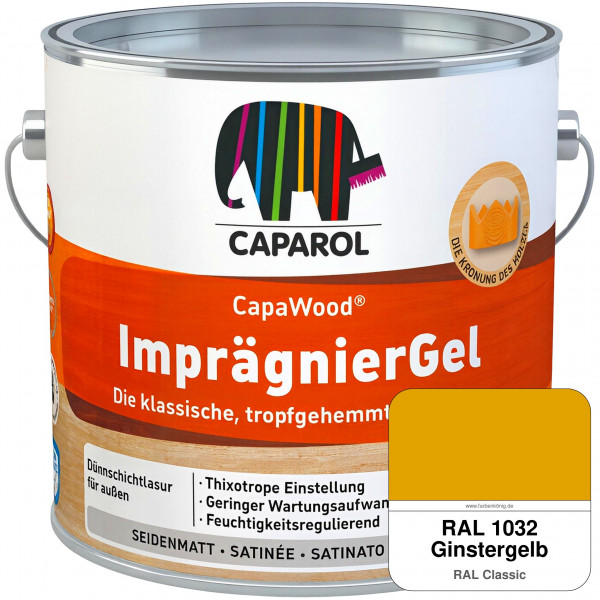 CapaWood® ImprägnierGel (RAL 1032 Ginstergelb) - ersetzt Capadur LasurGel