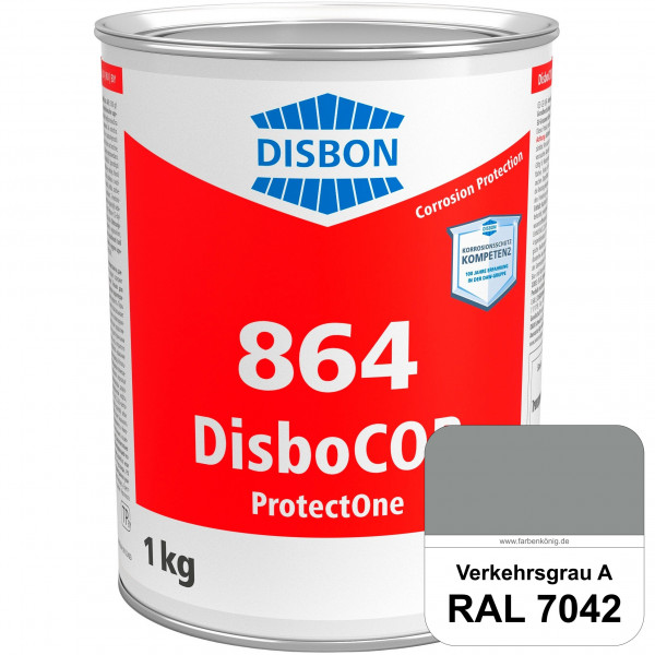 DisboCOR 864 ProtectOne (RAL 7042 Verkehrsgrau A) 1-Topf-geeignete Korrosionsschutz für alle metall