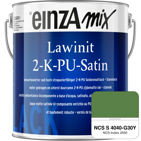einzA Lawinit 2-K-PU Satin Stammlack (NCS S 4040-G30Y)
