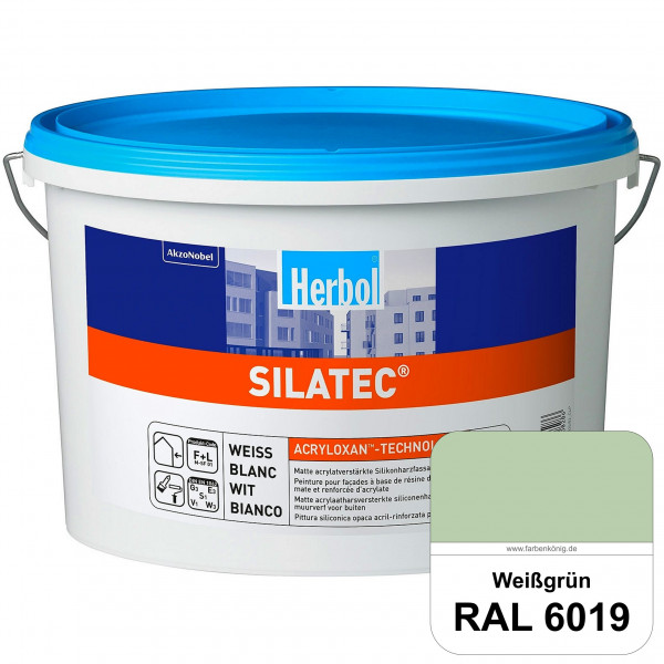 Silatec (RAL 6019 Weißgrün) Acrylatverstärkte, füllende Siliconharz-Fassadenfarbe