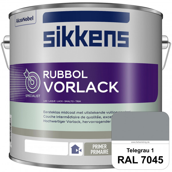 Rubbol Vorlack (RAL 7045 Telegrau 1) Aromatenfreier Vorlack der Spitzenklasse (außen & innen)