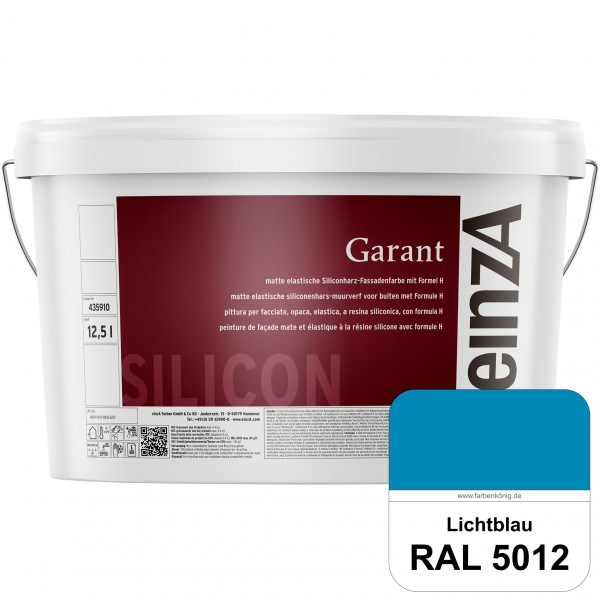einzA Garant (RAL 5012 Lichtblau) elastische Siliconharz-Fassadenfarbe
