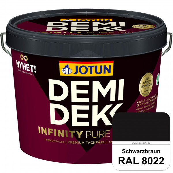 DEMIDEKK Infinity Pure Mat (RAL 8022 Schwarzbraun) - ersetzt Demidekk Ultimate Helmatt