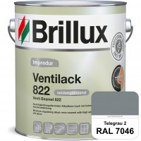 Impredur Ventilack 822 (RAL 7046 Telegrau 2) Seidenglanzlack (lösemittelhaltig) Fenster & Türen inne