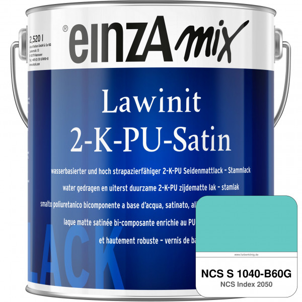 einzA Lawinit 2-K-PU Satin Stammlack (NCS S 1040-B60G)