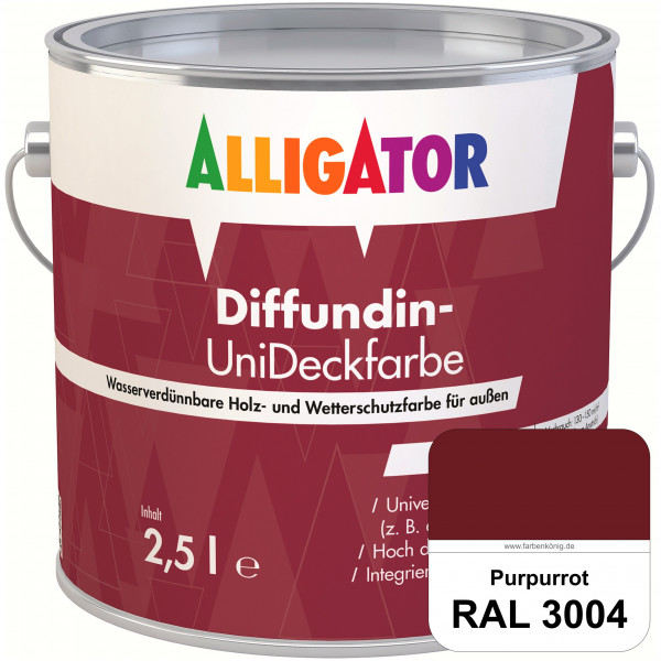 ALLIGATOR Diffundin-UniDeckfarbe (RAL 3004 Purpurrot)