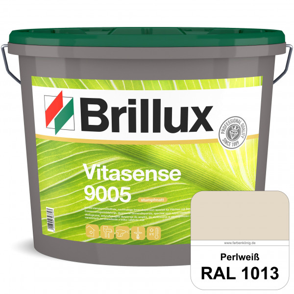 Vitasense 9005 (RAL 1013 Perlweiß) hoch deckende konservierungsmittelfreie und matte Innendispersion