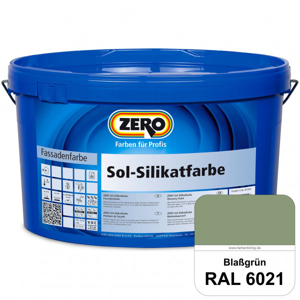 Sol-Silikatfarbe (RAL 6021 Blassgrün)
