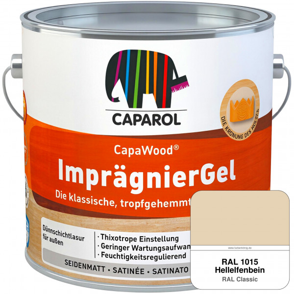 CapaWood® ImprägnierGel (RAL 1015 Hellelfenbein) - ersetzt Capadur LasurGel