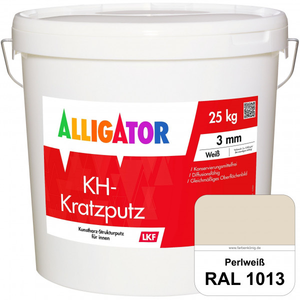 KH-Kratzputz LEF 3 mm (RAL 1013 Perlweiß)