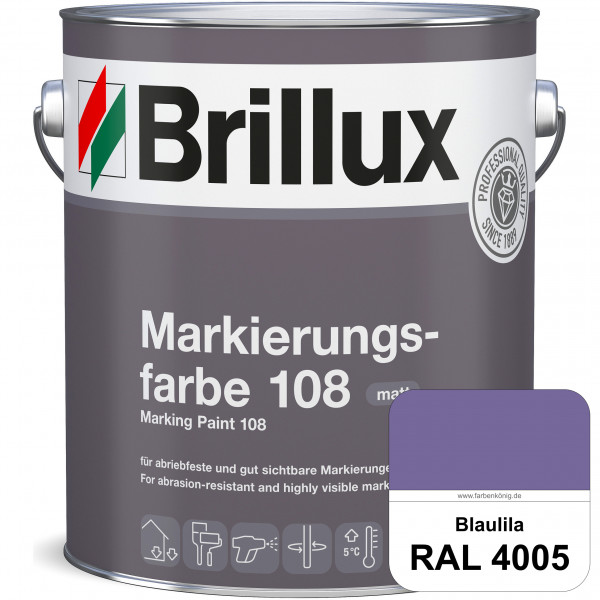 Markierungsfarbe 108 (RAL 4005 Blaulila) Markierungsfarbe für Asphalt, Betonböden, Zementestrichen