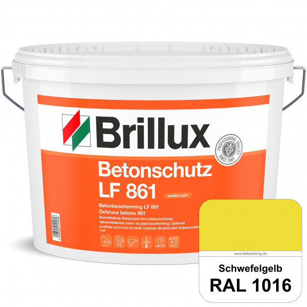 Betonschutz LF 861 (RAL 1016 Schwefelgelb) Wetterbeständige Lasur für mineralischen Untergründen z.