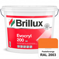 Evocryl 200 (RAL 2003 Pastellorange) Verschmutzungsunempfindliche 100% Reinacrylat Fassadenfarbe