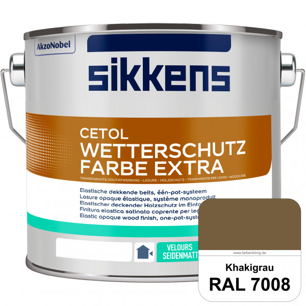 Cetol Wetterschutzfarbe Extra (RAL 7008 Khakigrau)