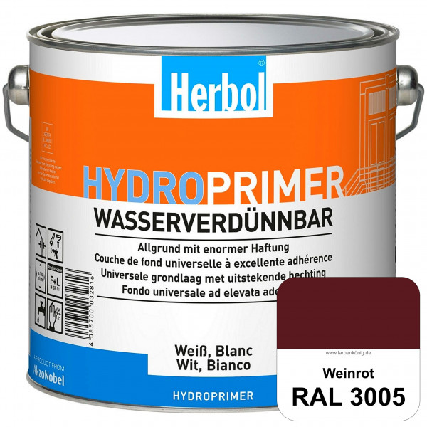 Hydroprimer (RAL 3005 Weinrot) wasserverdünnbare Allgrund (Innen&Außen)