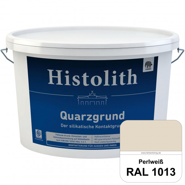 Histolith Quarzgrund (RAL 1013 Perlweiß) füllende, strukturegalisierende und schwundrißverschlämmend