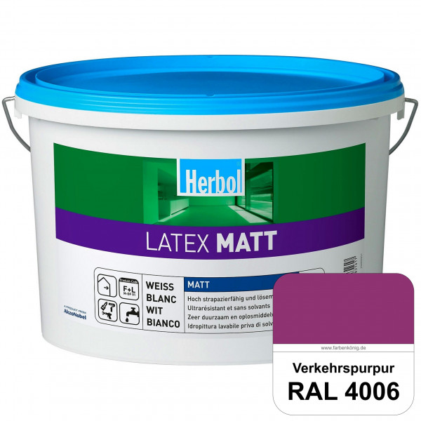 Latex Matt (RAL 4006 Verkehrspurpur) Matte Latexfarbe mit hoher Strapazierfähigkeit