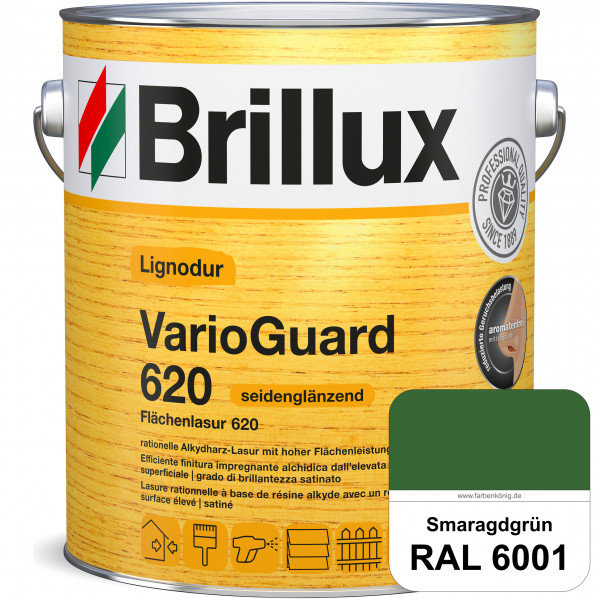 Lignodur VarioGuard 620 (Flächenlasur 620) RAL 6001 Smaragdgrün
