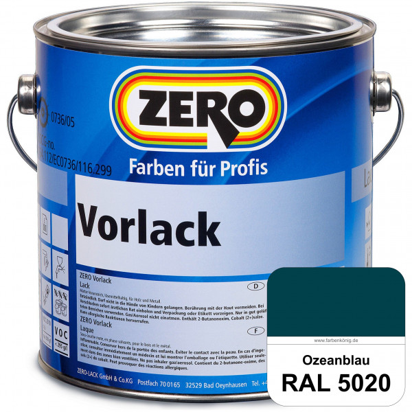 Vorlack (RAL 5020 Ozeanblau)