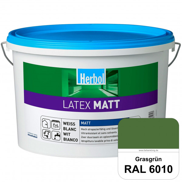 Latex Matt (RAL 6010 Grasgrün) Matte Latexfarbe mit hoher Strapazierfähigkeit