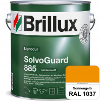 SolvoGuard 885 (RAL 1037 Sonnengelb) deckende oder lasierende seidenmatte Alkydharz-Holzfarbe für au