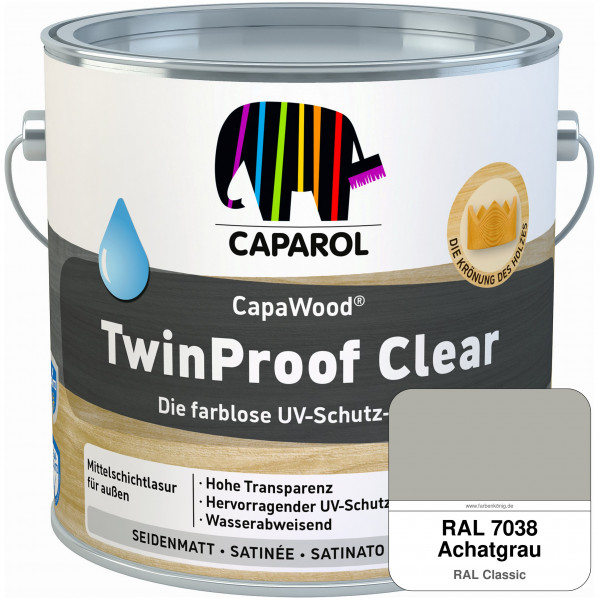 CapaWood® TwinProof Clear (RAL 7038 Achatgrau) - ersetzt Capadur TwinProof