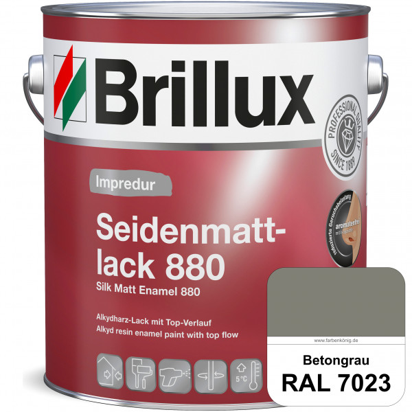 Impredur Seidenmattlack 880 (RAL 7023 Betongrau) für Holz- oder Metallflächen innen & außen