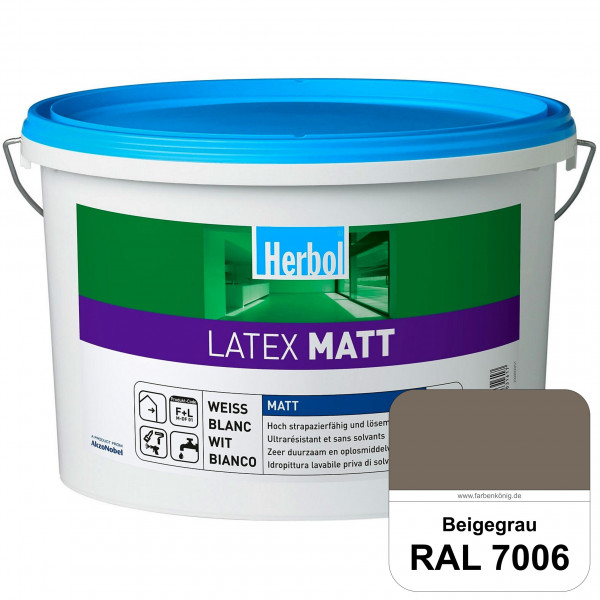 Latex Matt (RAL 7006 Beigegrau) Matte Latexfarbe mit hoher Strapazierfähigkeit