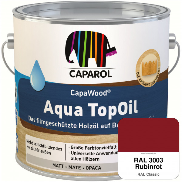 CapaWood® AquaTopOil (RAL 3003 Rubinrot)