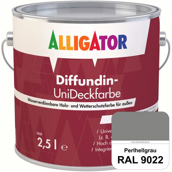 ALLIGATOR Diffundin-UniDeckfarbe (RAL 9022 Perlhellgrau)