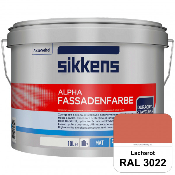 Alpha Fassadenfarbe (RAL 3022 Lachsrot)