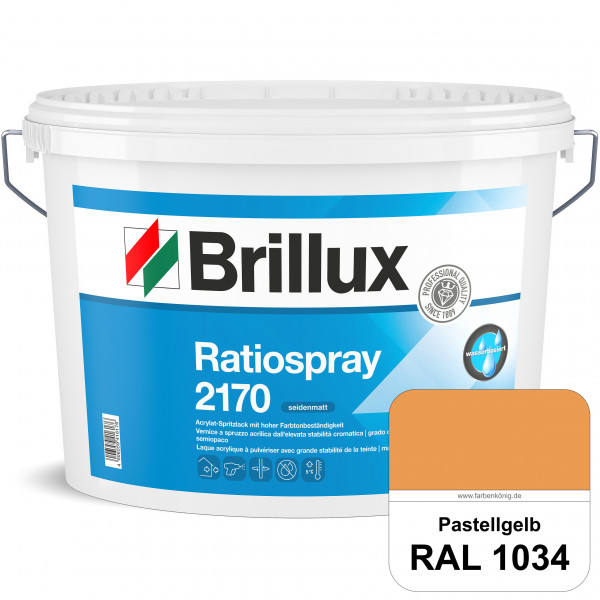 Ratiospray 2170 (RAL 1034 Pastellgelb) wasserbasierter, seidenmatter & farbtonbeständiger Allround-S