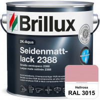 2K-Aqua Seidenmattlack 2388 (RAL 3015 Hellrosa) mechanisch und chemisch hoch belastbar für außen & i