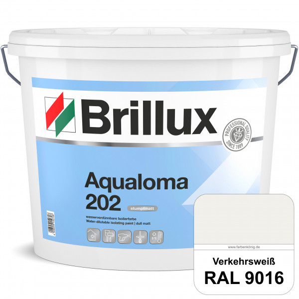 Aqualoma ELF 202 (RAL 9016 Verkehrsweiß) geruchsarme, wasserverdünnbare & hochdeckende Isolierfarbe