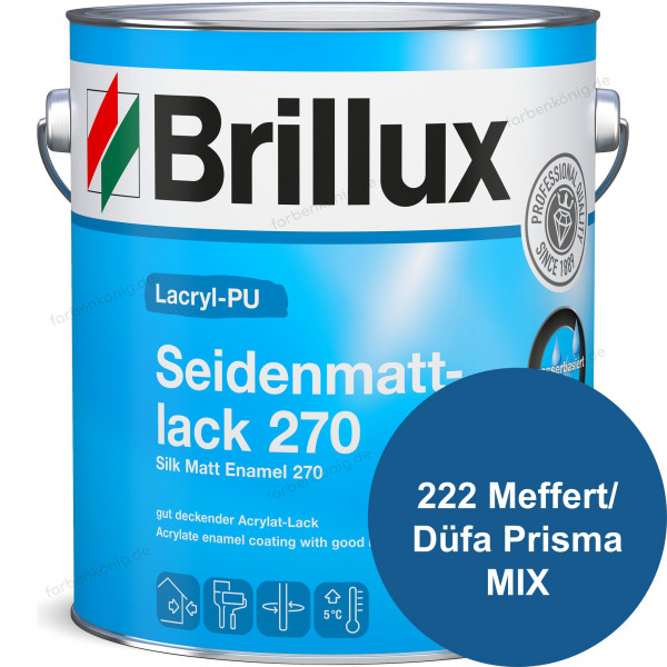 Lacryl-PU Seidenmattlack 270 (B-Ware) - 0,75 Liter (222 Meffert - Düfa Prisma MIX)