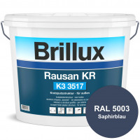 Rausan KR K3 3517 (RAL 5003 Saphirblau) Organisch gebundener Kratzputz für wetterbeständige Oberfläc