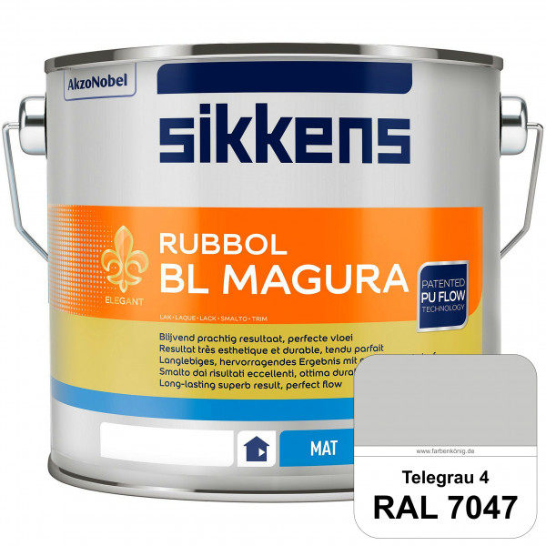 Rubbol BL Magura (RAL 7047 Telegrau 4) matter PU-Lack (wasserbasiert) innen & außen