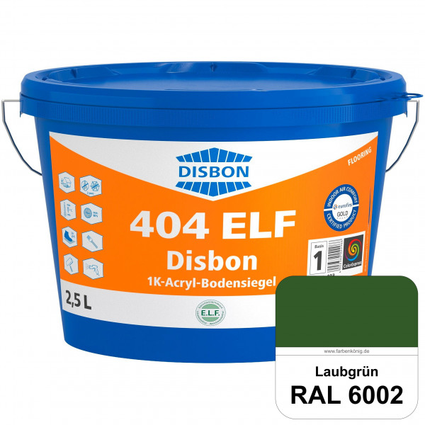 Disbon 404 ELF 1K-Acryl-Bodensiegel (RAL 6002 Laubgrün) 1K PU-verstärkte, emissions- und lösemittelf