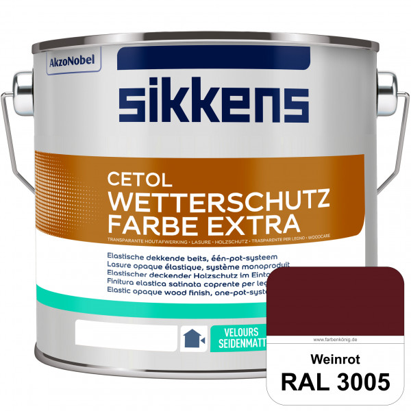 Cetol Wetterschutzfarbe Extra (RAL 3005 Weinrot)