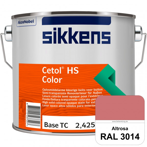Cetol HS Color (RAL 3014 Altrosa) Dekorative semi-transparente Lasur (lösemittelhaltig) für außen.