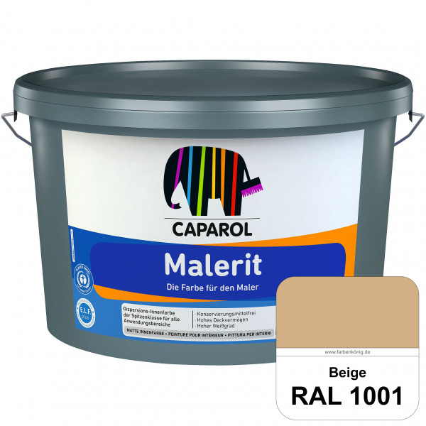 Malerit E.L.F. (RAL 1001 Beige) matte Innenfarbe für Neu- & Renovierungsanstriche