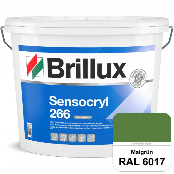 Sensocryl ELF 266 (RAL 6017 Maigrün) stumpfmatte hochwertige Reinacrylat-Innendispersion für Artzpra