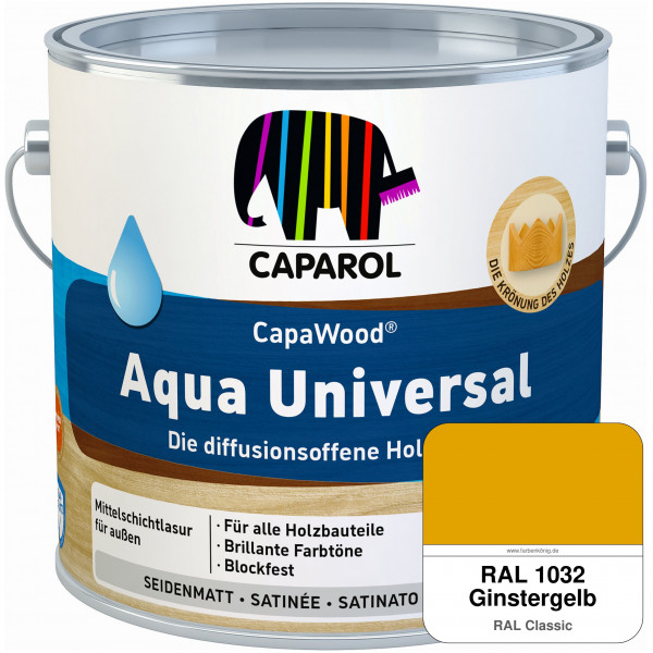 CapaWood® Aqua Universal (RAL 1032 Ginstergelb)